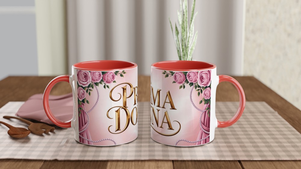 Phantom of the Opera Mug | Carlotta's Dressing Room Design | Musical Theatre Gift for Her | West End Show Present — view 7