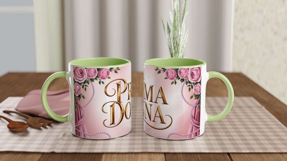 Phantom of the Opera Mug | Carlotta's Dressing Room Design | Musical Theatre Gift for Her | West End Show Present — view 5