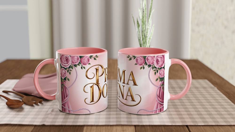 Phantom of the Opera Mug | Carlotta's Dressing Room Design | Musical Theatre Gift for Her | West End Show Present — view 6