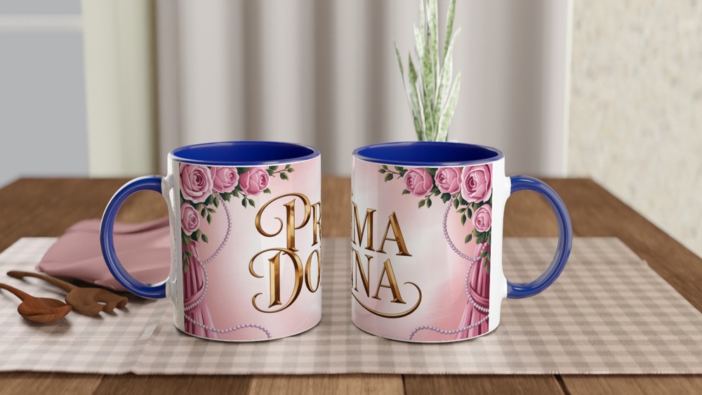 Phantom of the Opera Mug | Carlotta's Dressing Room Design | Musical Theatre Gift for Her | West End Show Present — view 4