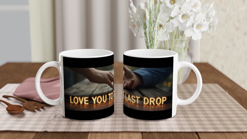 Love You To The Last Drop - Romantic Coffee Mug