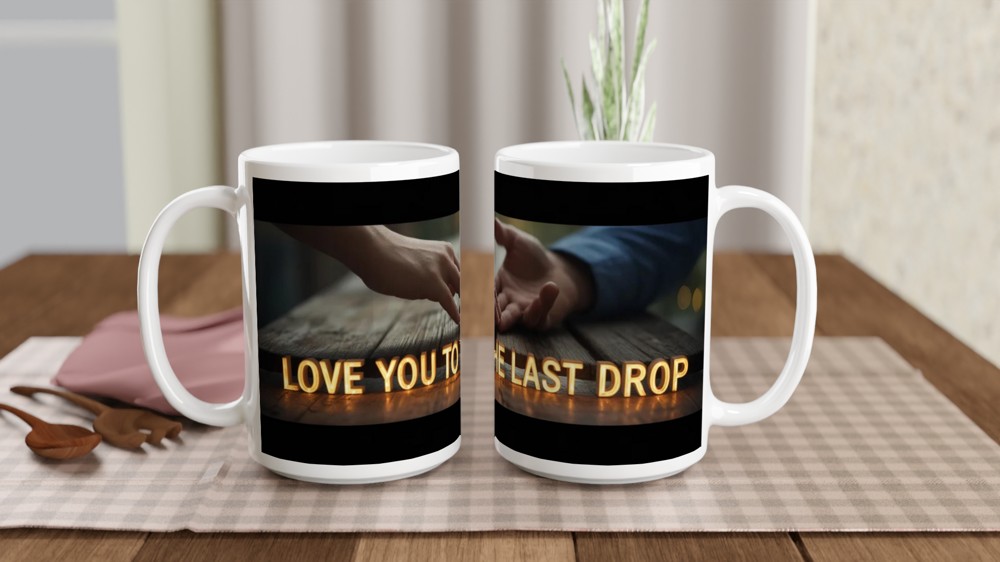Love You To The Last Drop - Romantic Coffee Mug — view 2