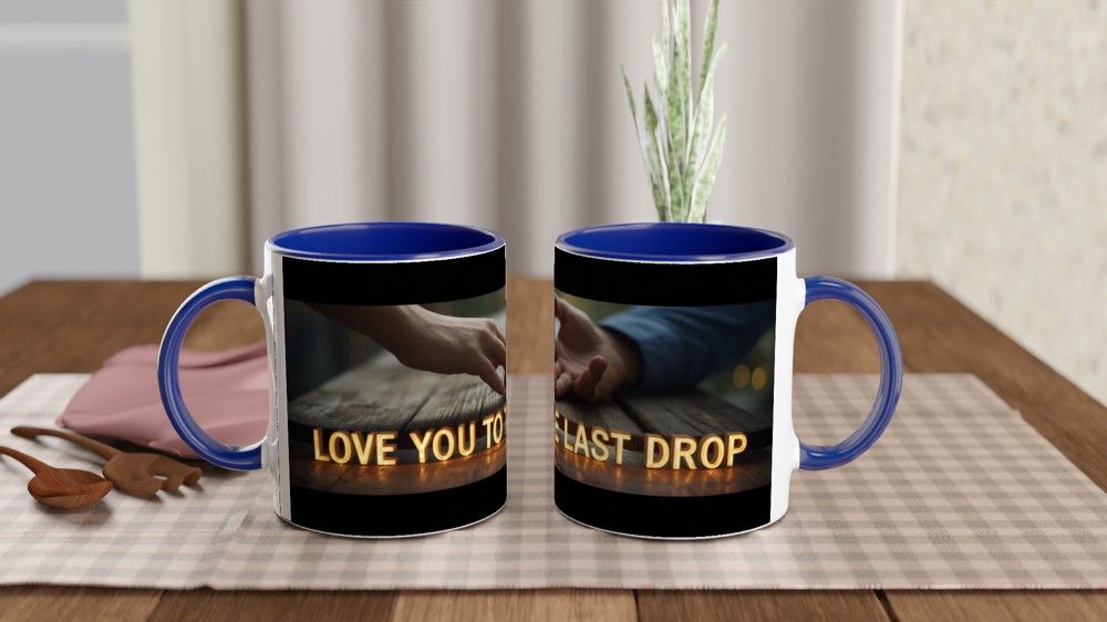 Love You To The Last Drop - Romantic Coffee Mug — view 4