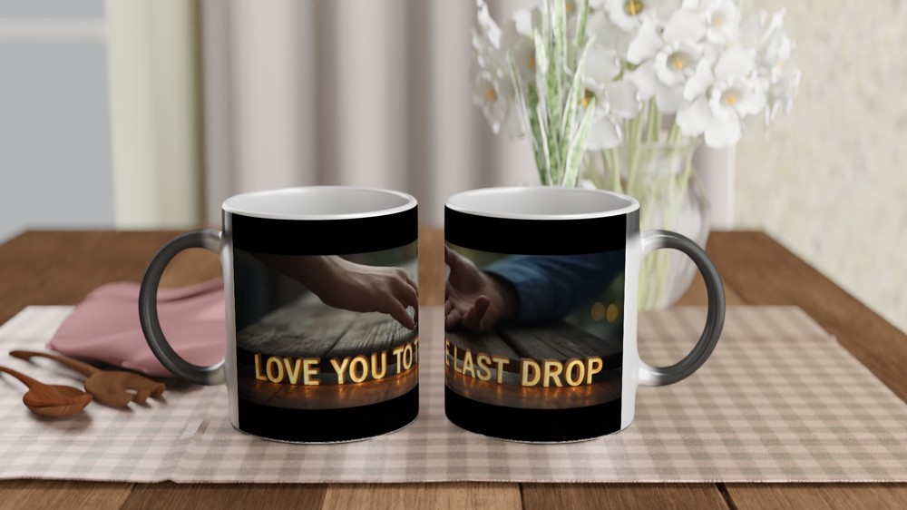 Love You To The Last Drop - Romantic Coffee Mug — view 3