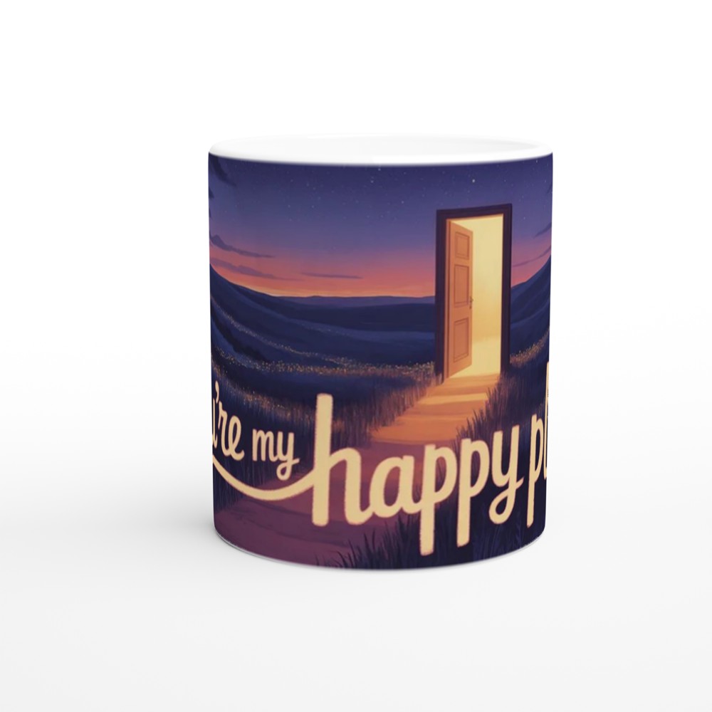 You're My Happy Place Mug | Romantic Anniversary Gift | Cute Valentine's Present for Her or Him | Best Friend Positivity Mug — view 11