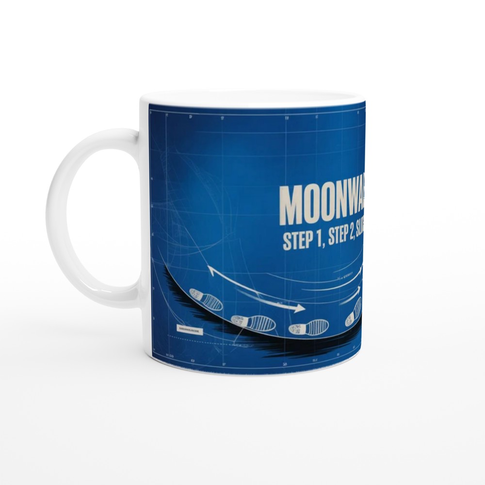 Moonwalk Dance Steps Blueprint Mug — view 10