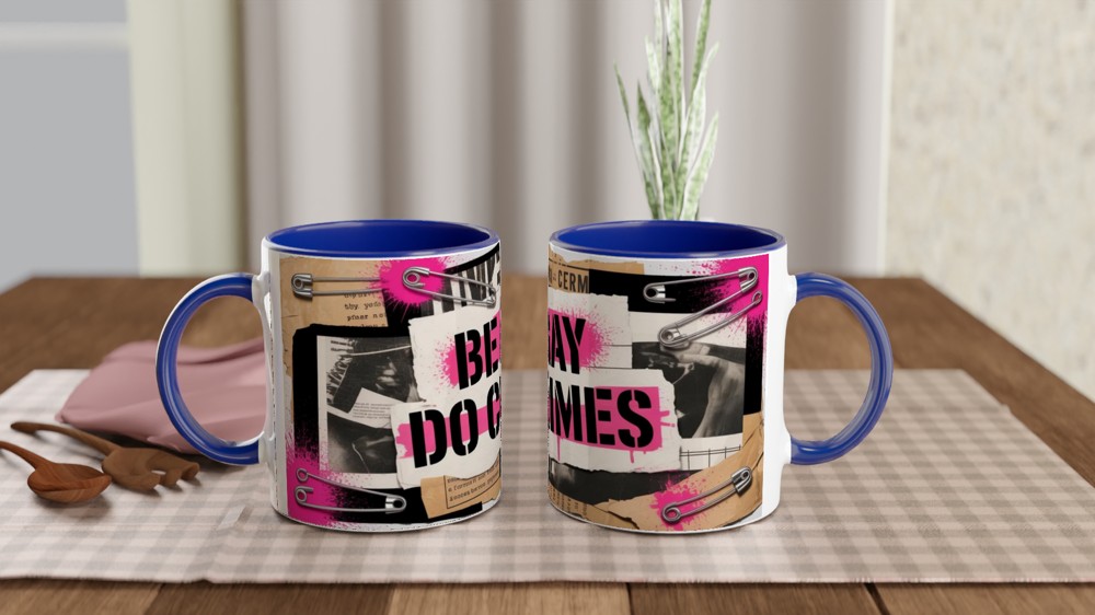Be Gay Do Crimes Punk Collage Mug — view 4