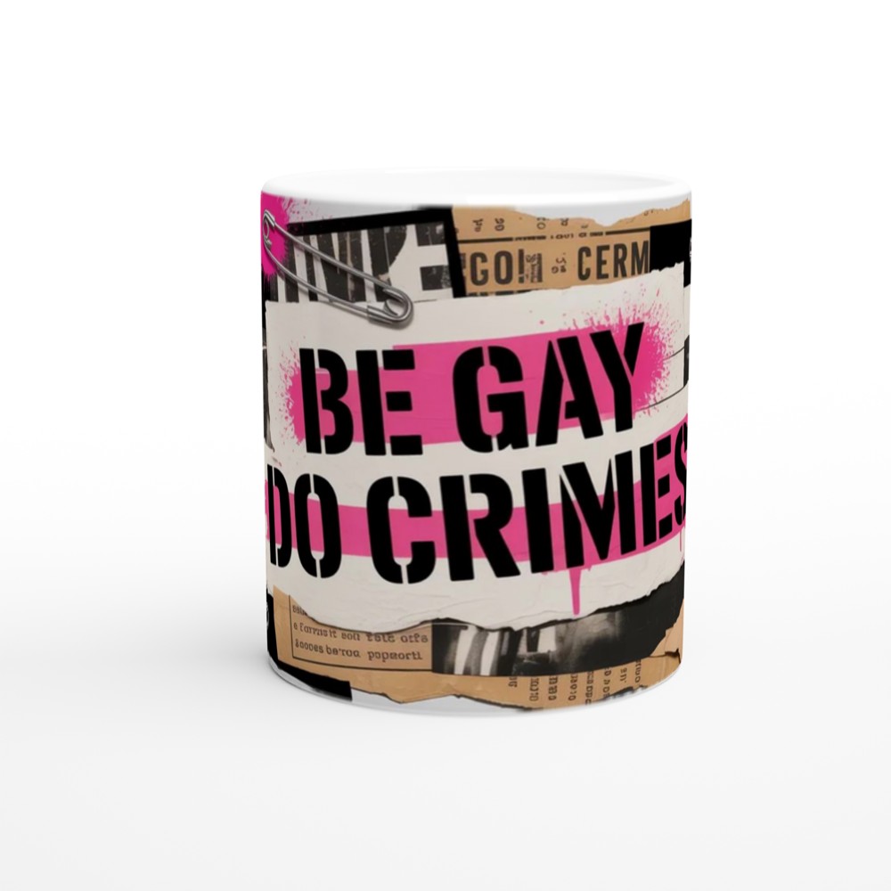 Be Gay Do Crimes Punk Collage Mug — view 11