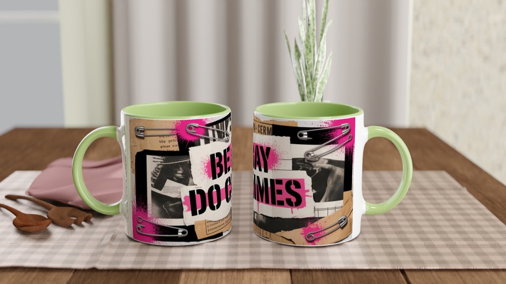 Be Gay Do Crimes Punk Collage Mug — view 5