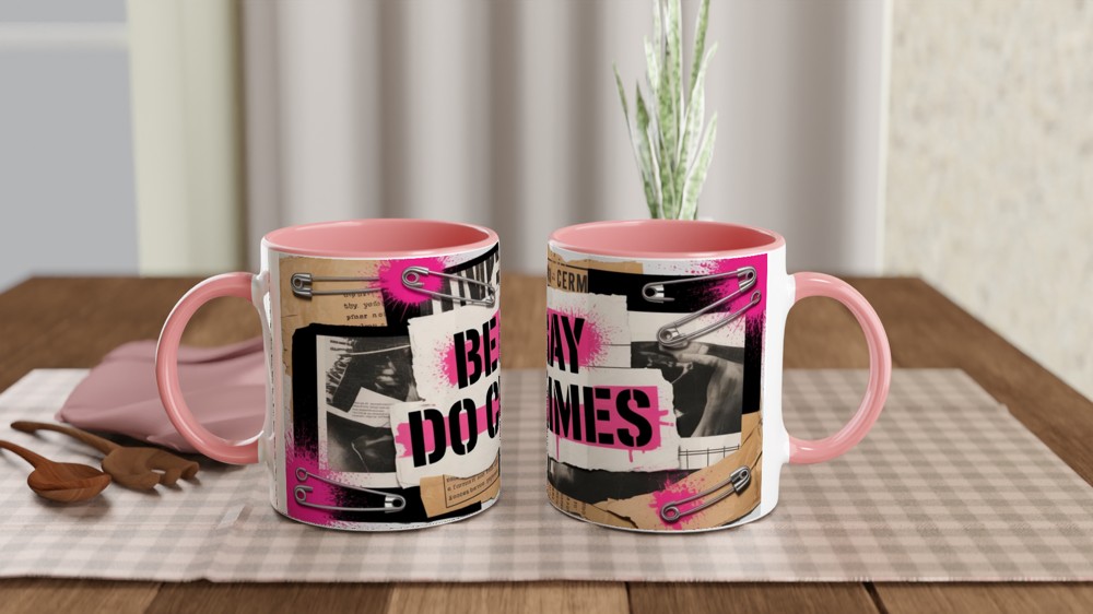 Be Gay Do Crimes Punk Collage Mug — view 6