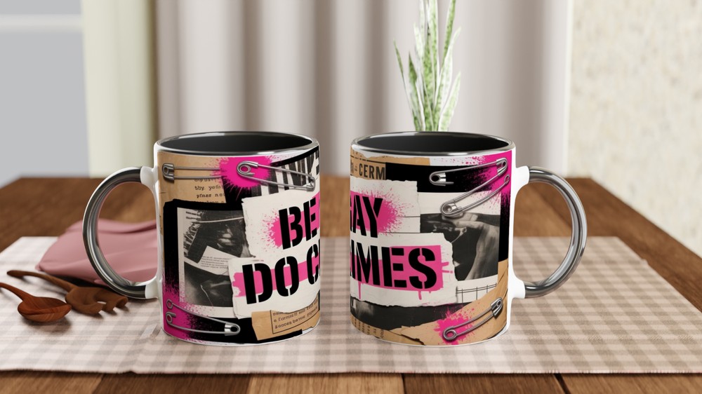 Be Gay Do Crimes Punk Collage Mug — view 9