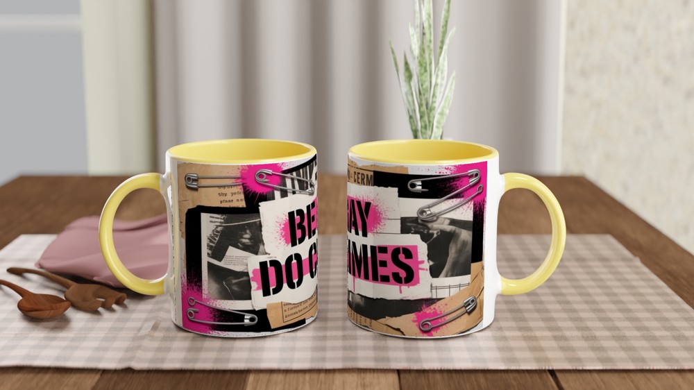 Be Gay Do Crimes Punk Collage Mug — view 8