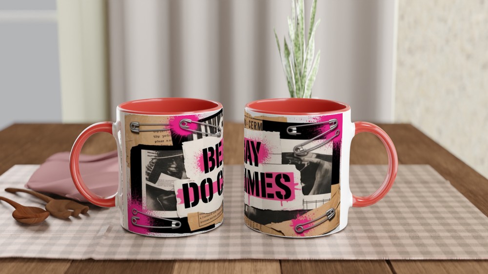 Be Gay Do Crimes Punk Collage Mug — view 7