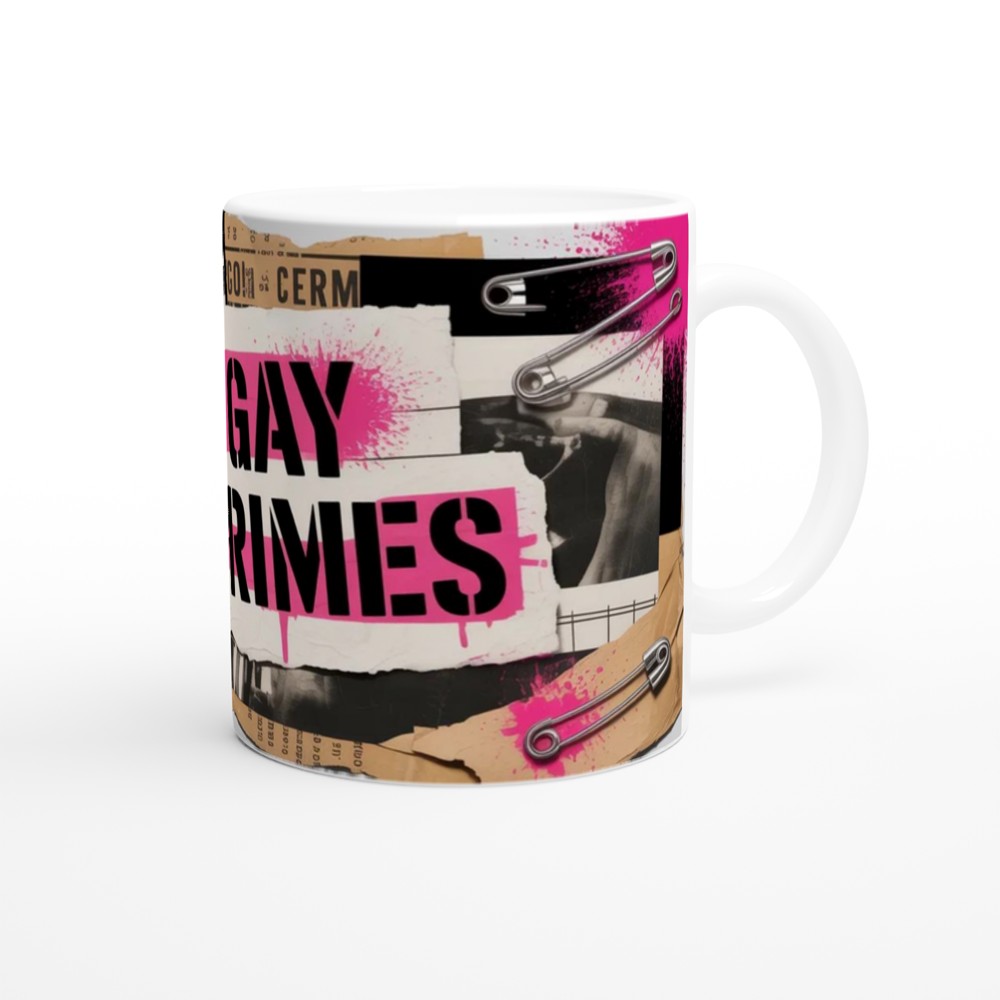 Be Gay Do Crimes Punk Collage Mug — view 12