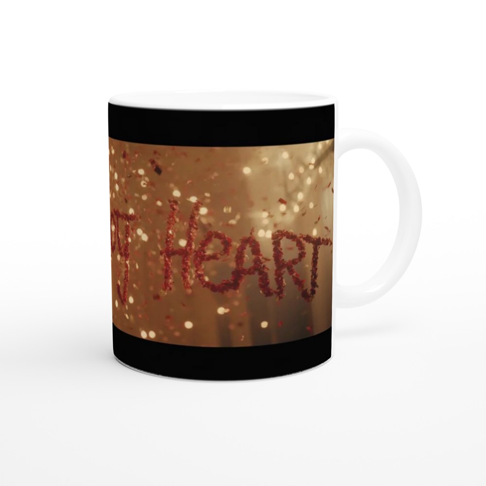 You've Got Heart - Inspirational Red Glitter Confetti Mug — view 12