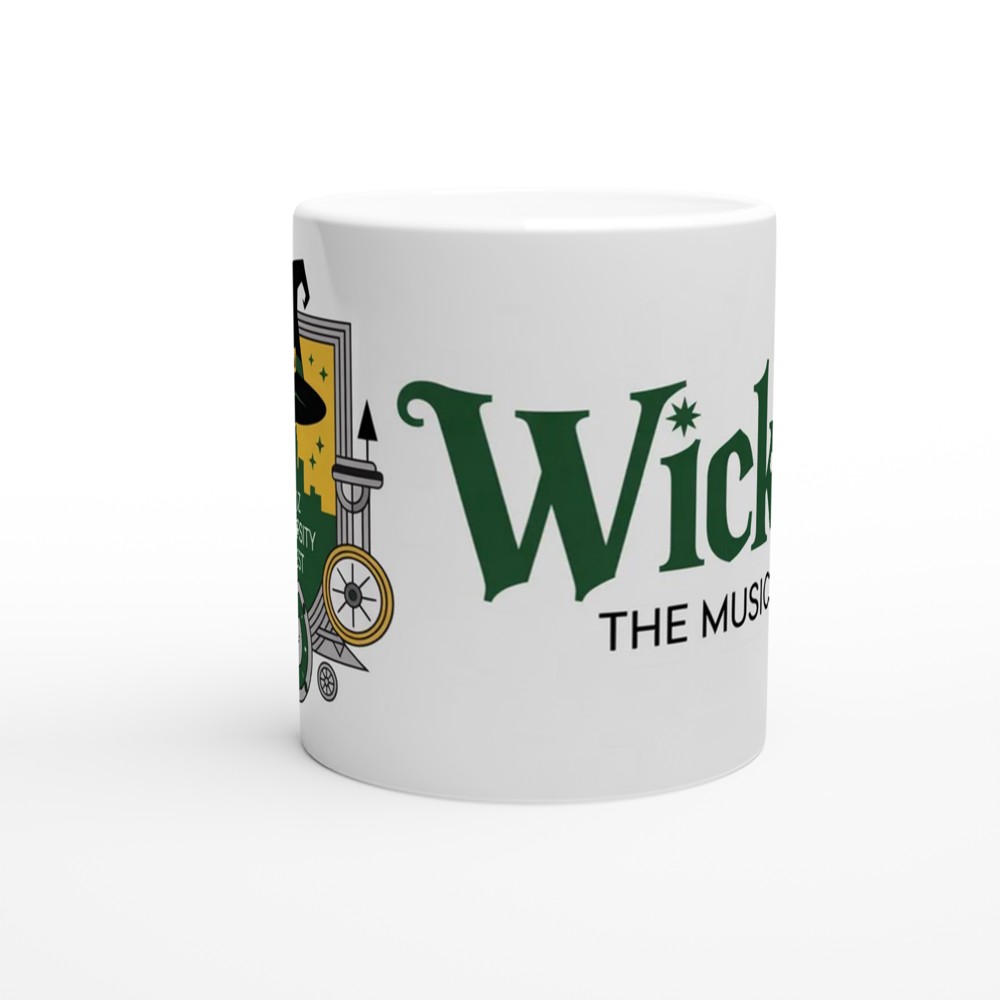 Shiz University Mug | Wicked Musical Theatre Gift | Emerald Green Crest Present | Gift for Theatre Lovers — view 11