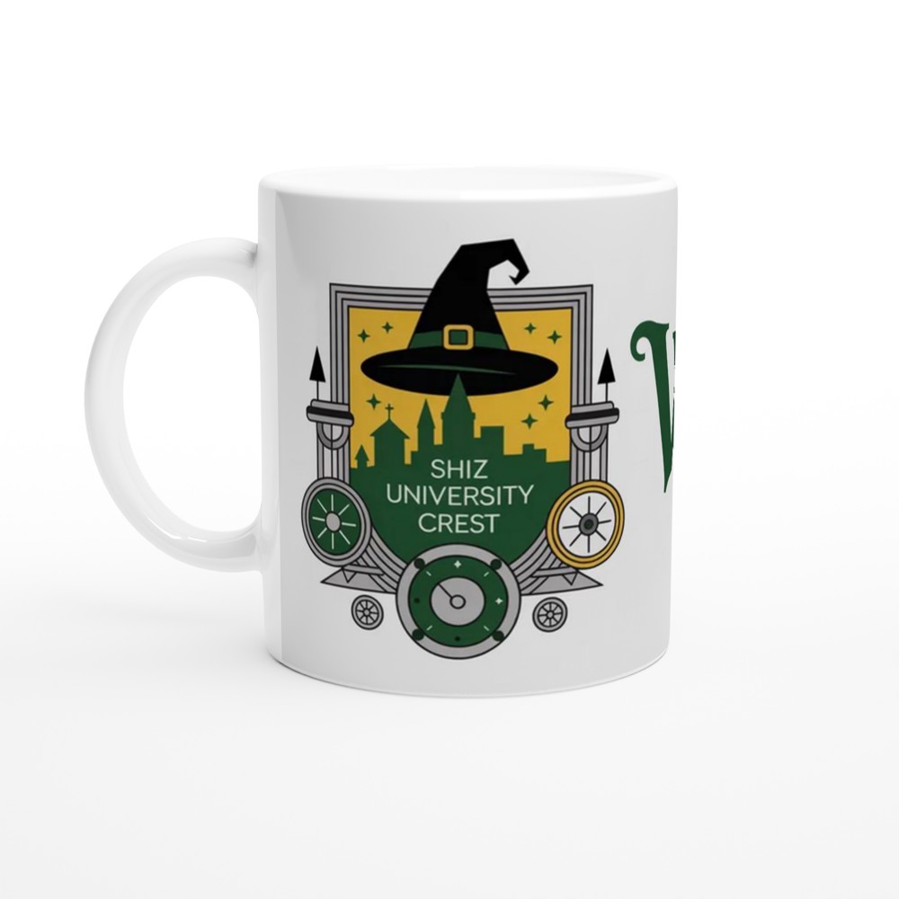 Shiz University Mug | Wicked Musical Theatre Gift | Emerald Green Crest Present | Gift for Theatre Lovers — view 10