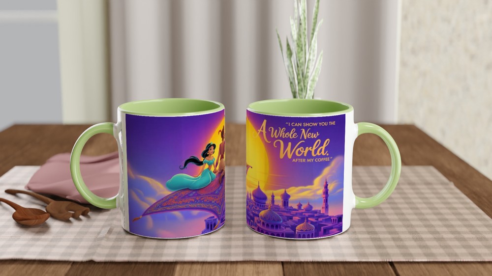 A Whole New World After My Coffee Magic Carpet Mug — view 5