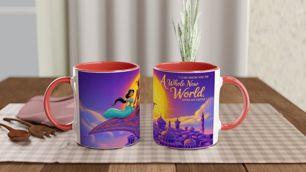 A Whole New World After My Coffee Magic Carpet Mug — view 7