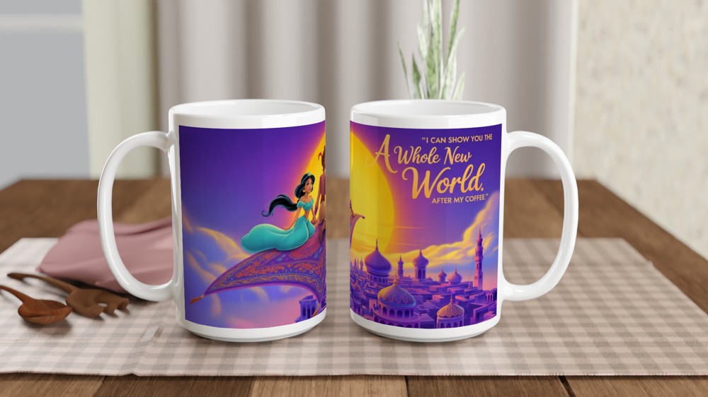 A Whole New World After My Coffee Magic Carpet Mug — view 2