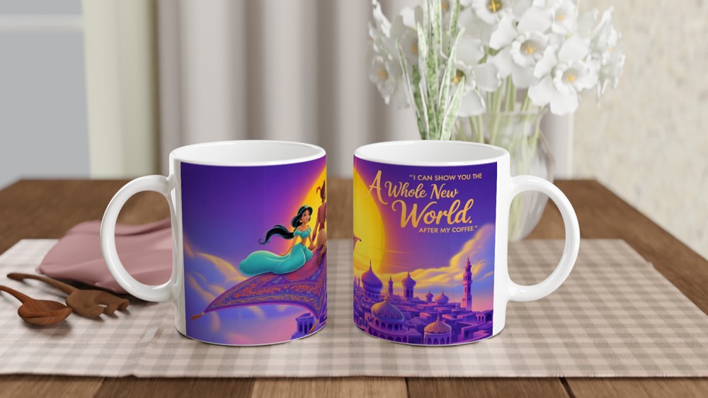 A Whole New World After My Coffee Magic Carpet Mug