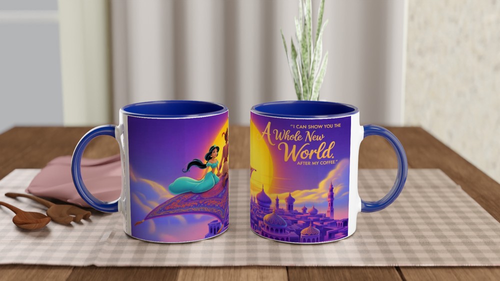 A Whole New World After My Coffee Magic Carpet Mug — view 4