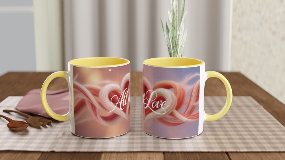 All Of My Love Hearts Mug - Romantic Valentine's Gift — view 8