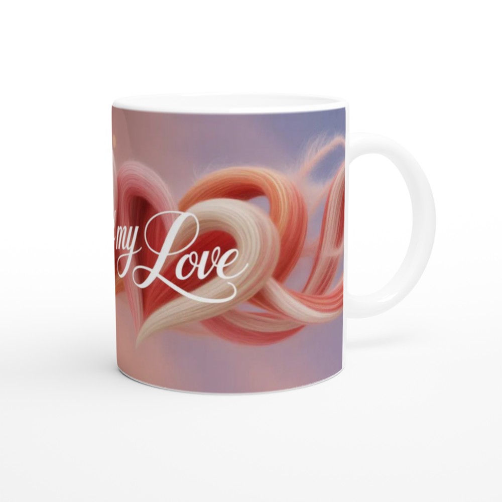 All Of My Love Hearts Mug - Romantic Valentine's Gift — view 12