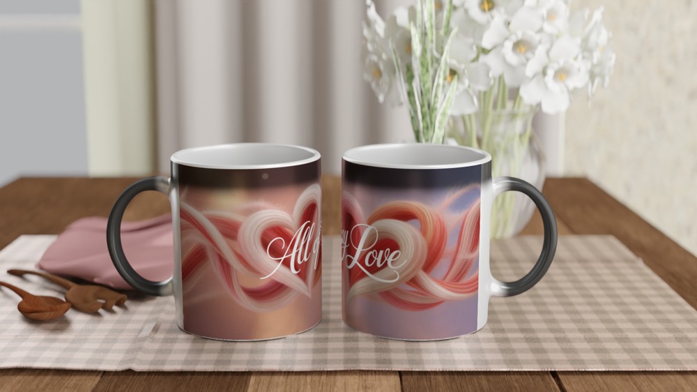 All Of My Love Hearts Mug - Romantic Valentine's Gift — view 3