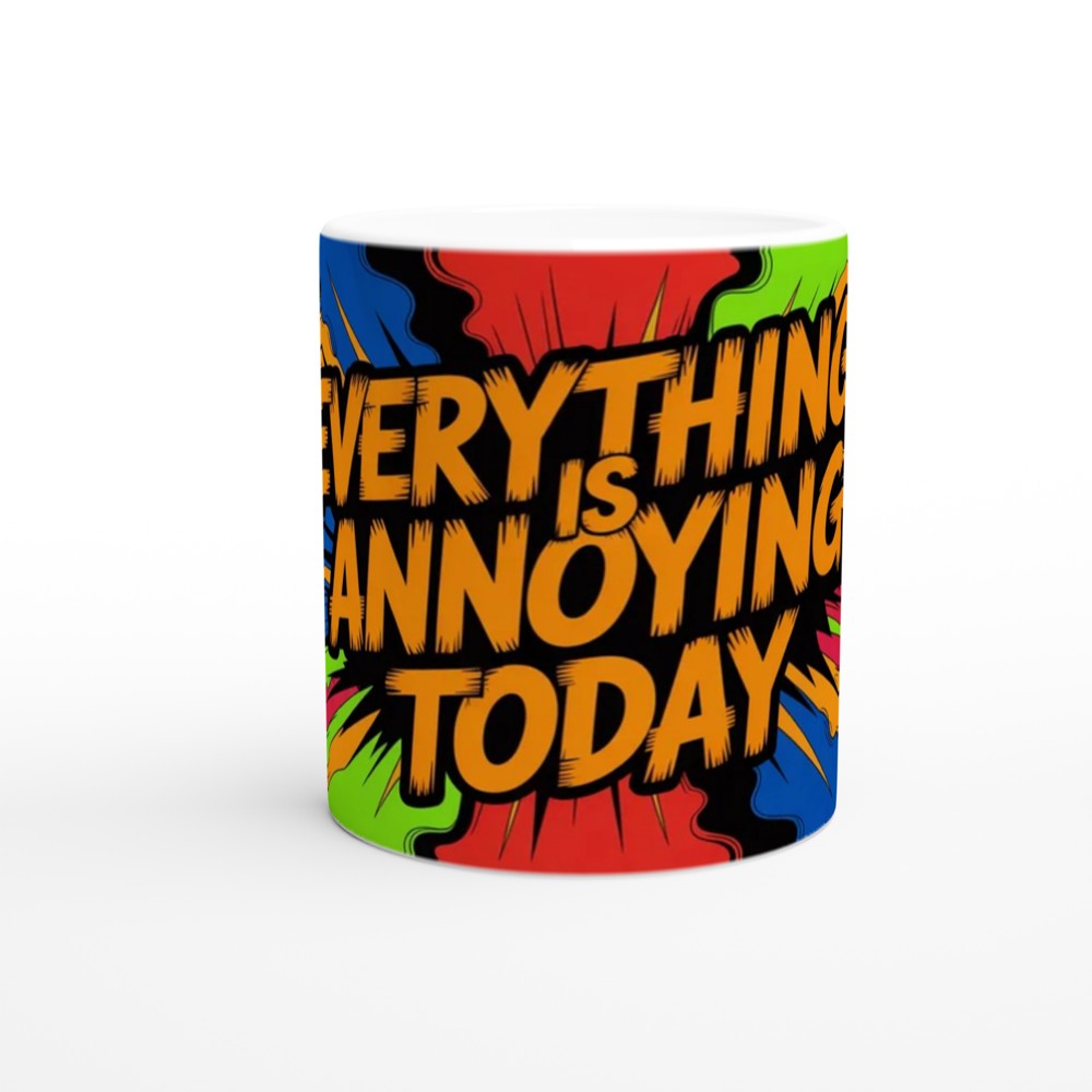Everything Is Annoying Today Comic Pop Art Mug — view 11