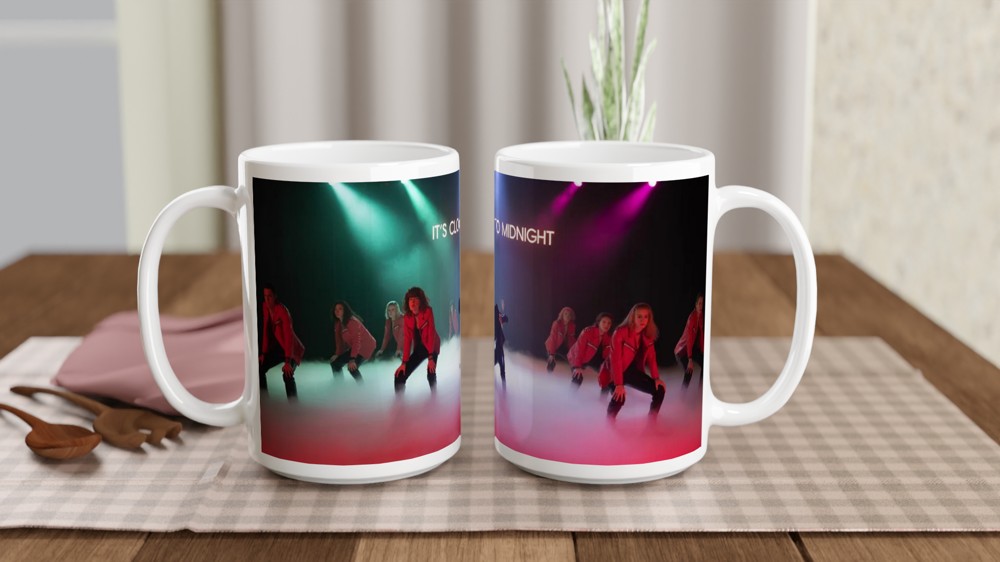Thriller Mug | It's Close to Midnight Quote | Retro Music Fan Gift | 80s Pop Culture Present — view 2