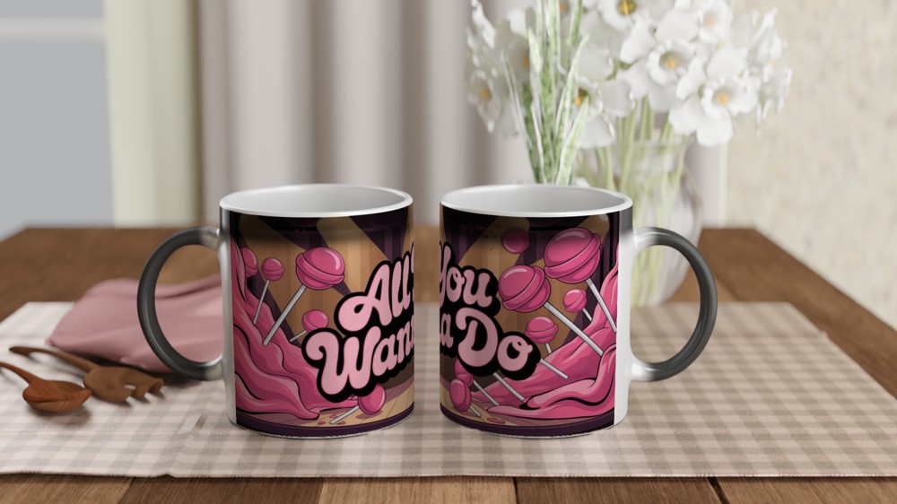 All You Wanna Do Pink Lollipop Stage Mug — view 3