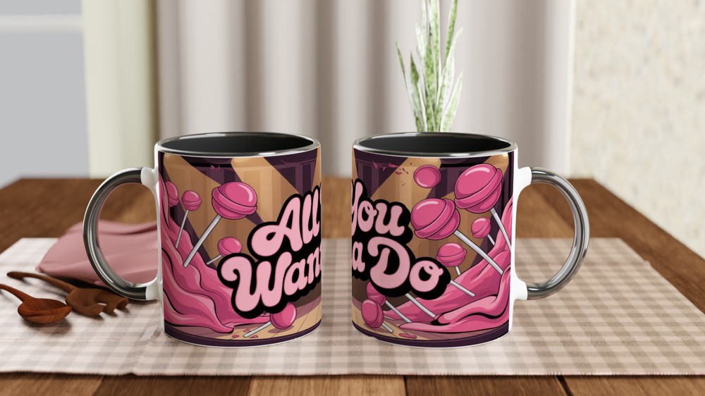 All You Wanna Do Pink Lollipop Stage Mug — view 9