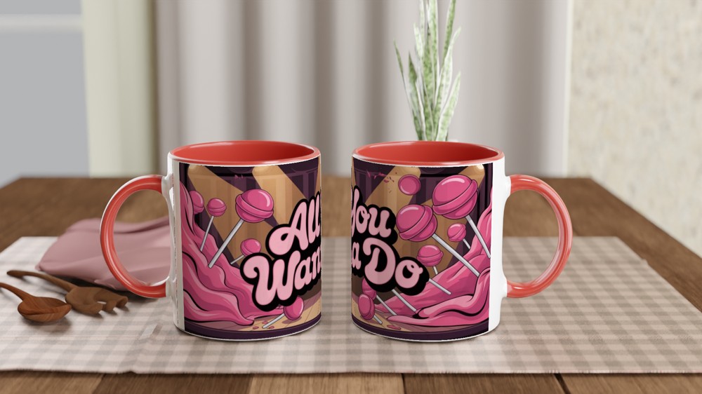 All You Wanna Do Pink Lollipop Stage Mug — view 7