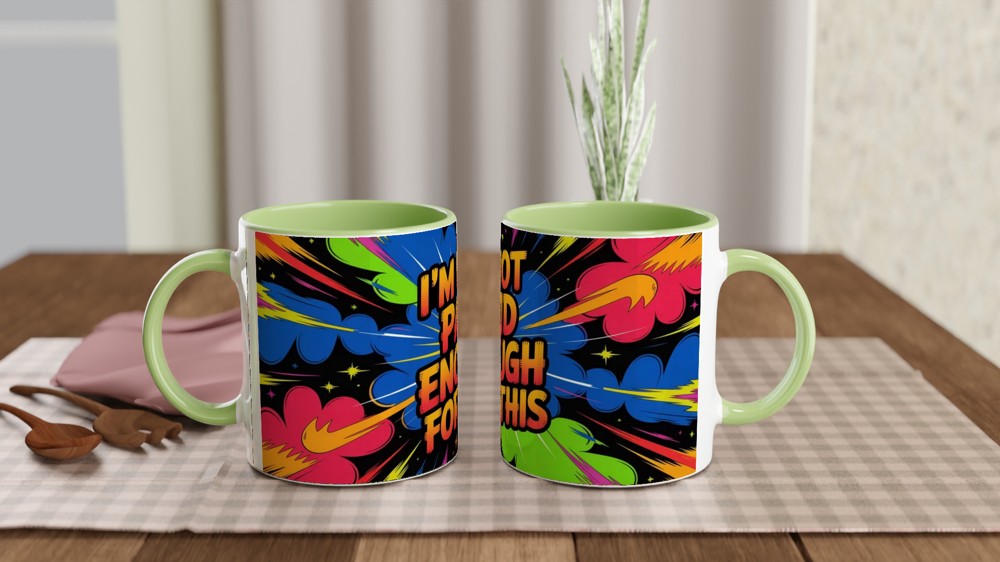 Funny Colleague Mug | 'I'm Not Paid Enough For This' Quote | Leaving Job Gift | Workplace Humour Present — view 5
