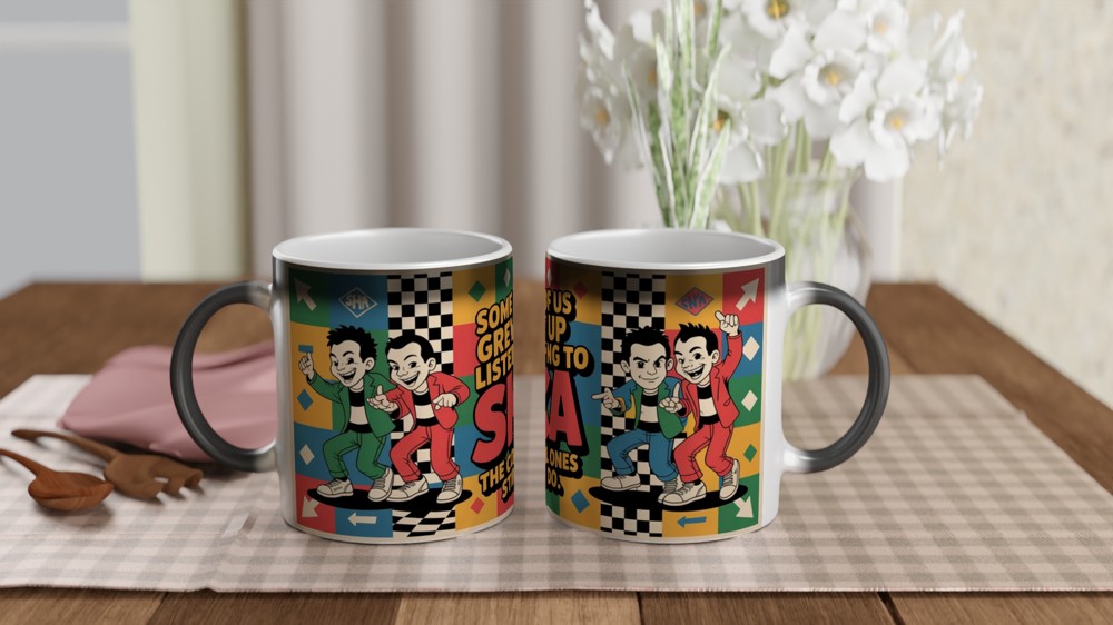 Ska Music Mug | Some of us Grew up Listening to SKA Gift | 2-Tone Rude Boy Present | Retro Music Gift for Him or Her — view 3