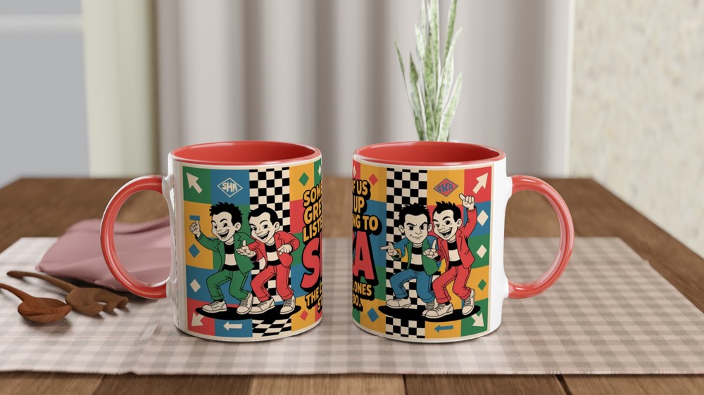 Ska Music Mug | Some of us Grew up Listening to SKA Gift | 2-Tone Rude Boy Present | Retro Music Gift for Him or Her — view 7