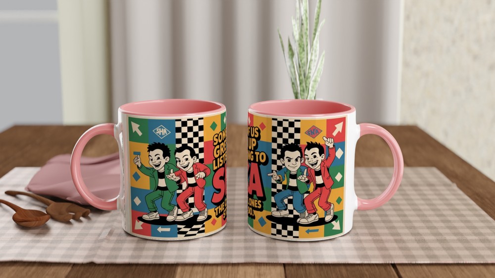 Ska Music Mug | Some of us Grew up Listening to SKA Gift | 2-Tone Rude Boy Present | Retro Music Gift for Him or Her — view 6
