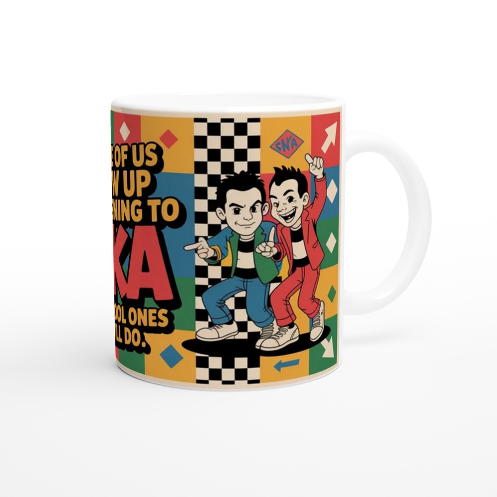 Ska Music Mug | Some of us Grew up Listening to SKA Gift | 2-Tone Rude Boy Present | Retro Music Gift for Him or Her — view 12
