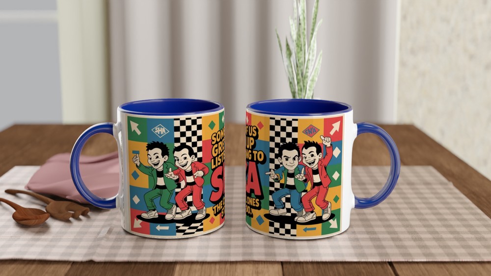 Ska Music Mug | Some of us Grew up Listening to SKA Gift | 2-Tone Rude Boy Present | Retro Music Gift for Him or Her — view 4
