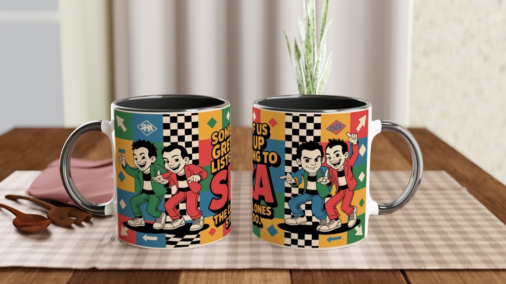 Ska Music Mug | Some of us Grew up Listening to SKA Gift | 2-Tone Rude Boy Present | Retro Music Gift for Him or Her — view 9