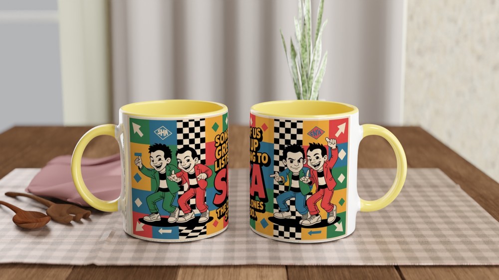 Ska Music Mug | Some of us Grew up Listening to SKA Gift | 2-Tone Rude Boy Present | Retro Music Gift for Him or Her — view 8