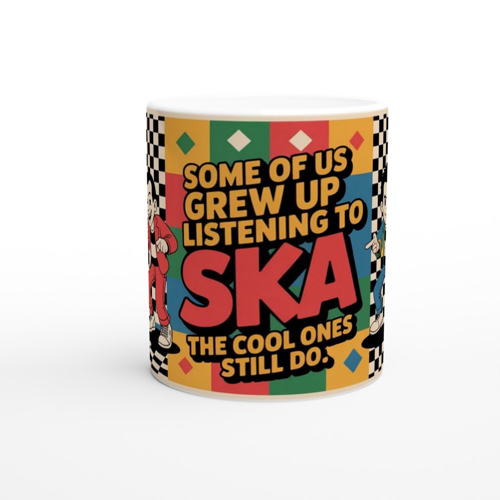 Ska Music Mug | Some of us Grew up Listening to SKA Gift | 2-Tone Rude Boy Present | Retro Music Gift for Him or Her — view 11