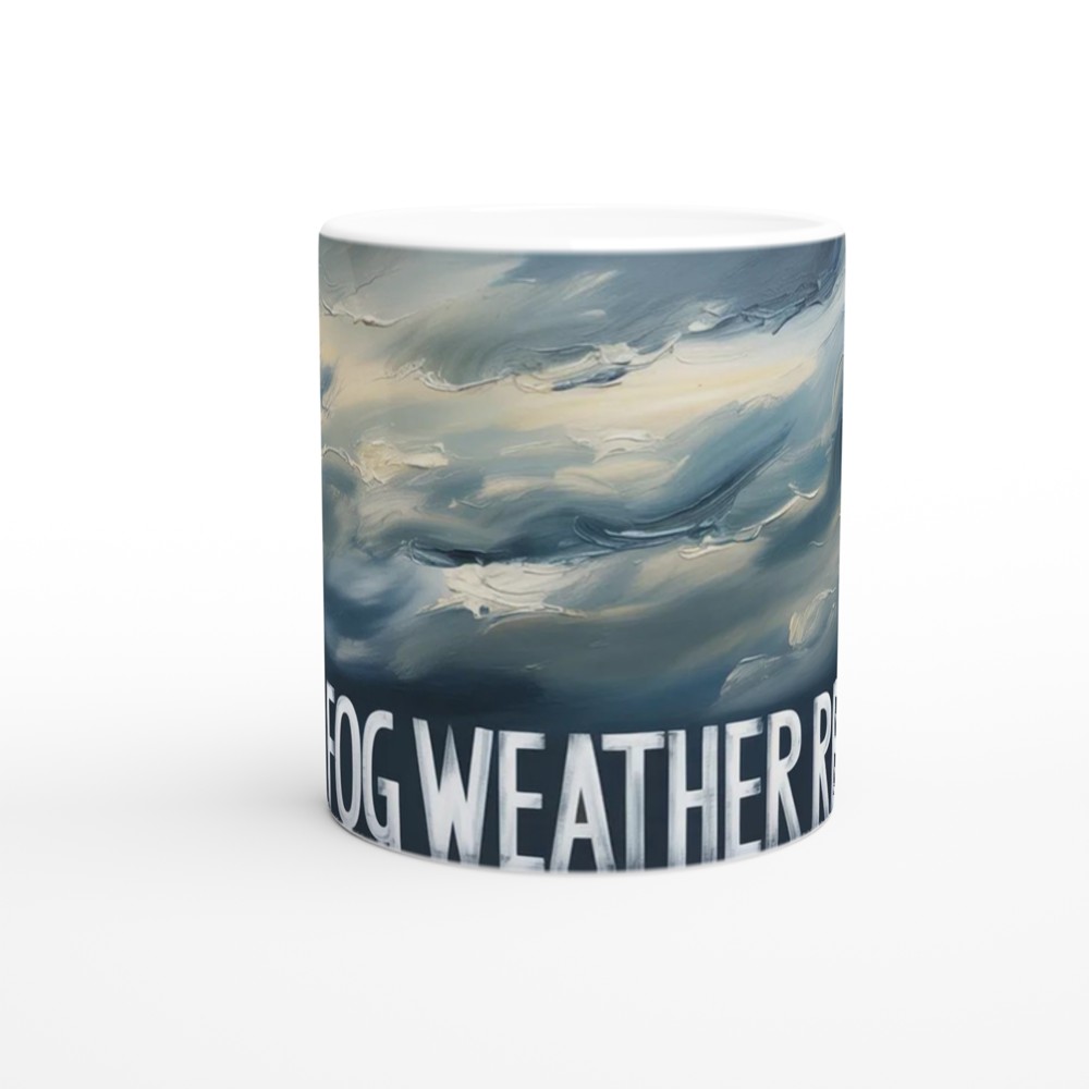 Brain Fog Mug | Weather Report Stormy Clouds | Mental Health Gift | Funny Colleague Present — view 11
