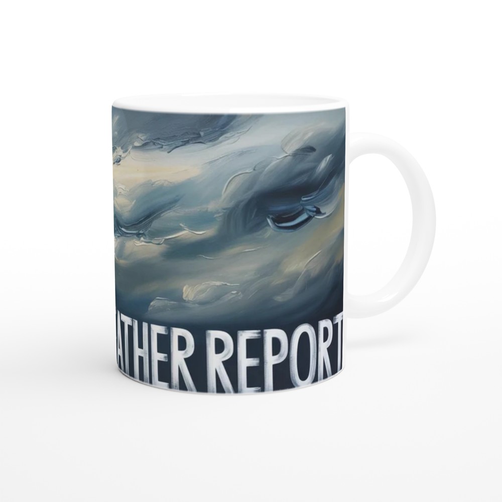 Brain Fog Mug | Weather Report Stormy Clouds | Mental Health Gift | Funny Colleague Present — view 12