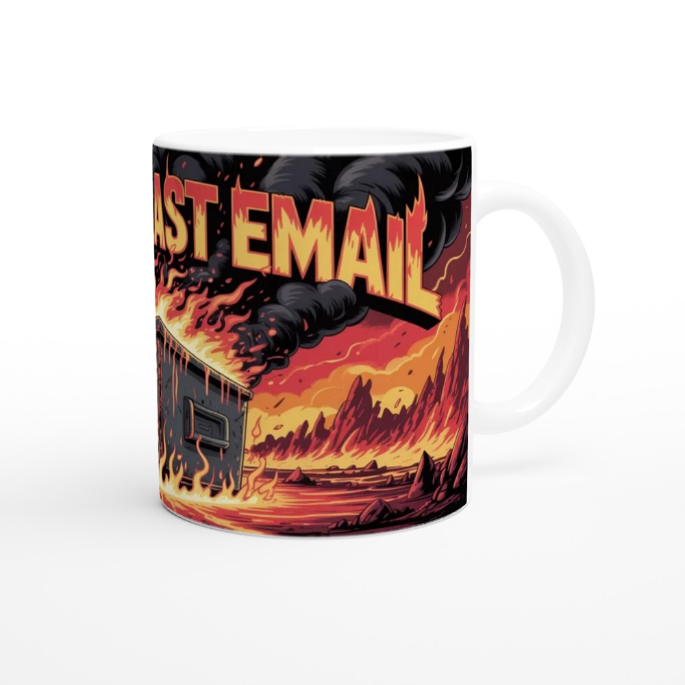Per My Last Email Dumpster Fire Office Humour Mug — view 12