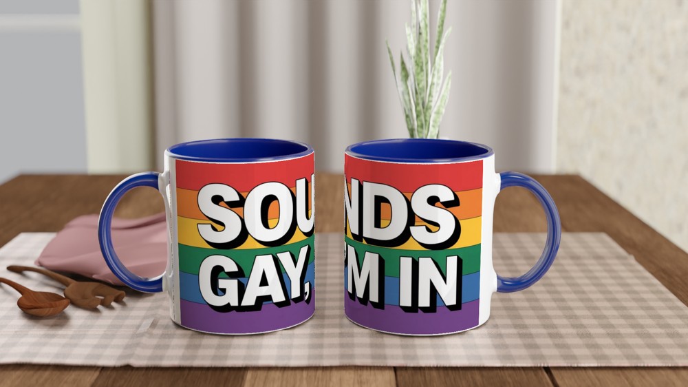 Sounds Gay I'm In - Rainbow Pride Mug — view 4