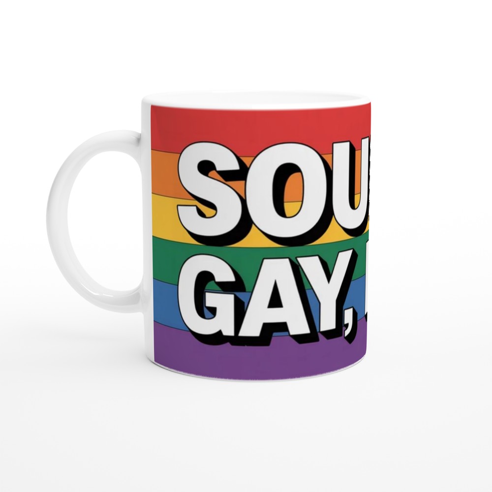 Sounds Gay I'm In - Rainbow Pride Mug — view 10