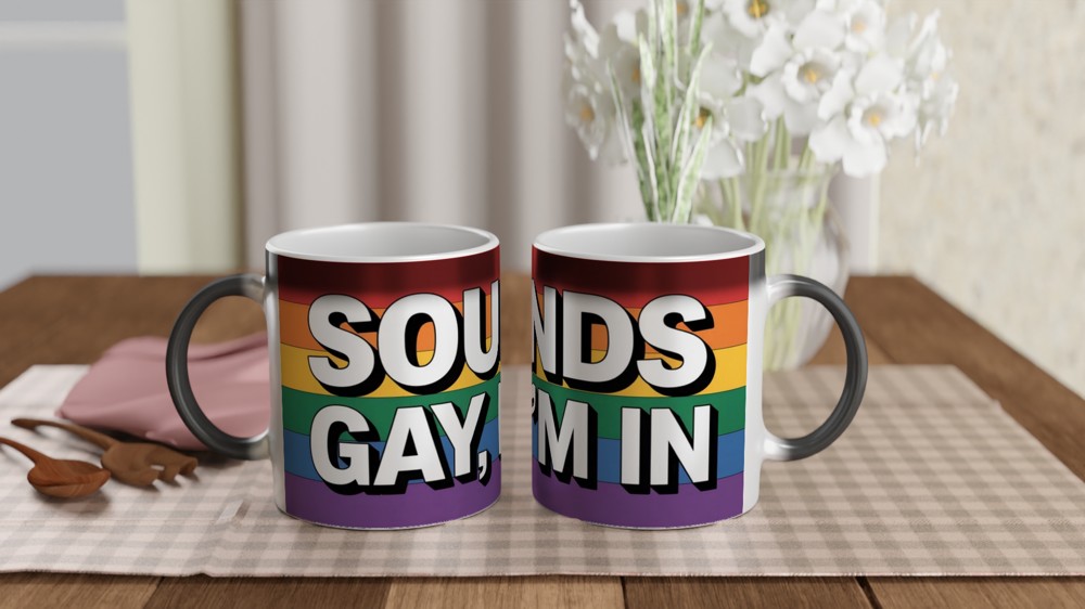 Sounds Gay I'm In - Rainbow Pride Mug — view 3