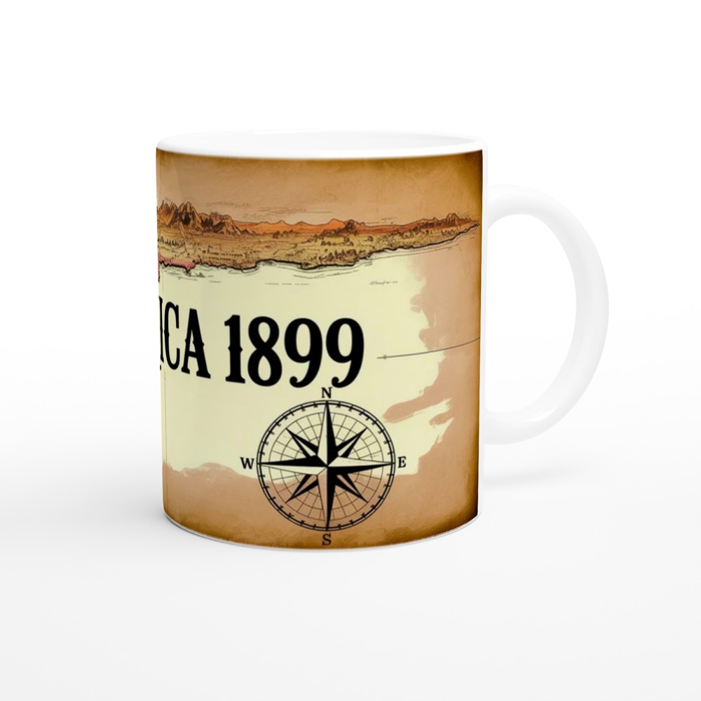 America 1899 Map Mug | Vintage Gaming Gift for Him | Cowboy Gamer Present | Wild West Coffee Cup — view 12